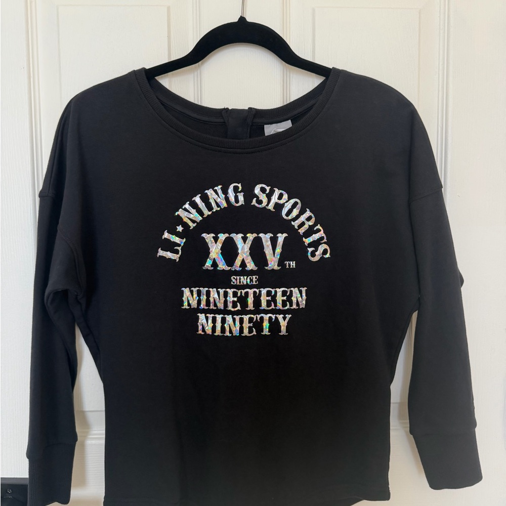 Sports Black Long Sleeve Tee